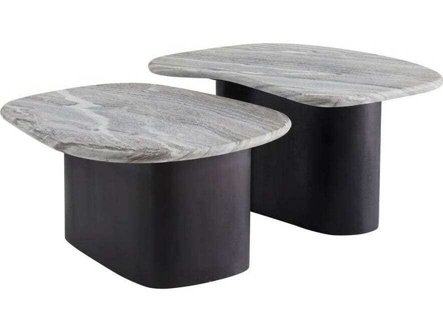 Arteriors Home Melt Marble Galaxy Ebony Coffee Table