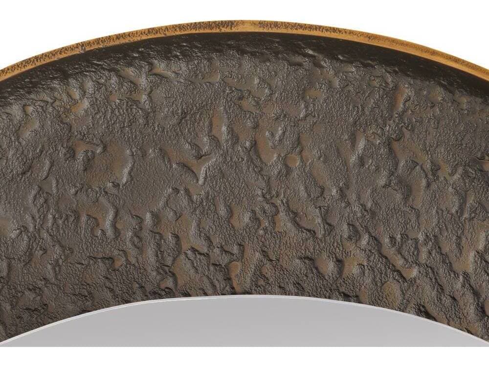 Arteriors Home Inset Antique Brass Bronze Wall Mirror Oval
