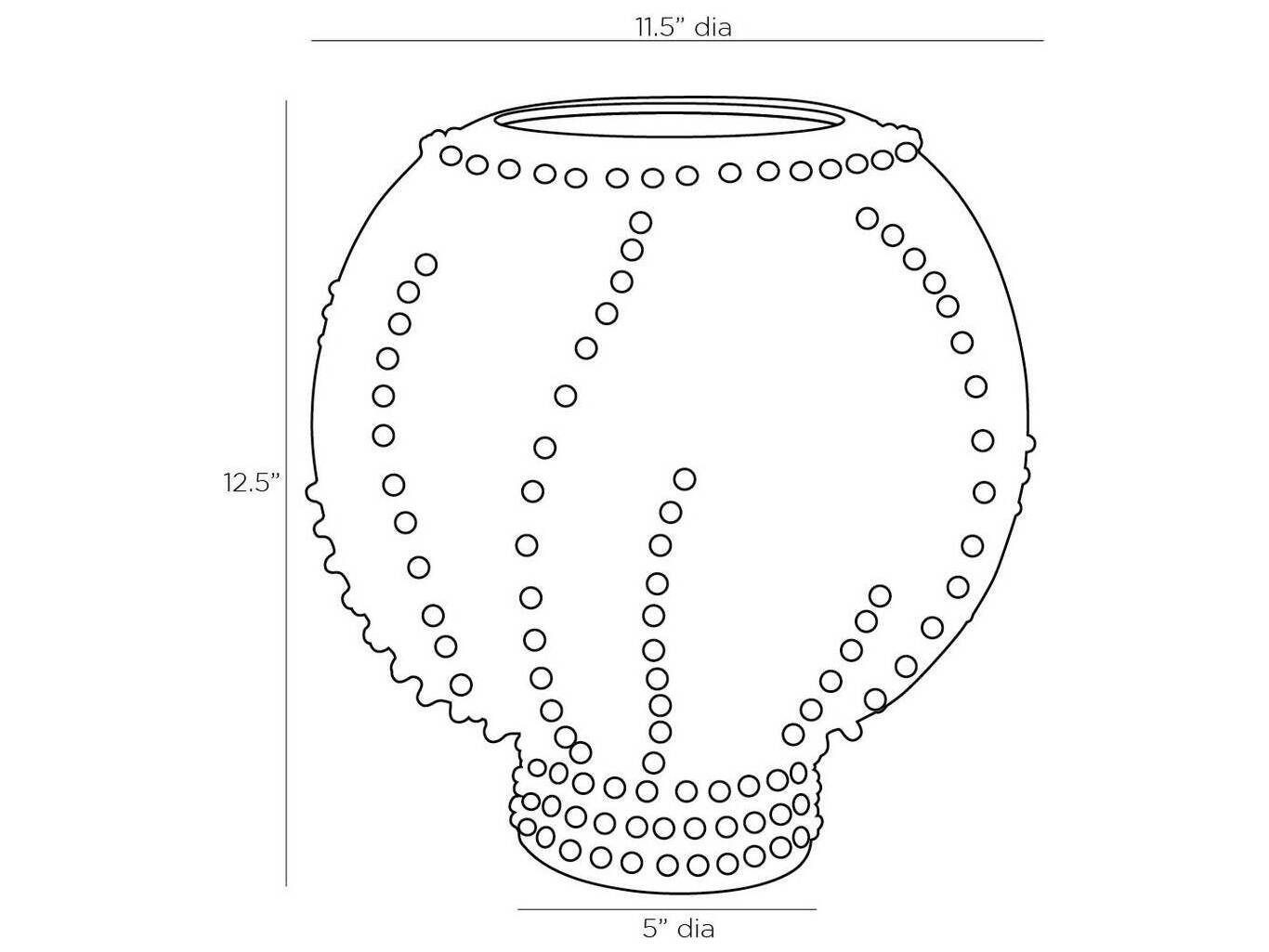 Arteriors Home Spitzy Ivory Vase