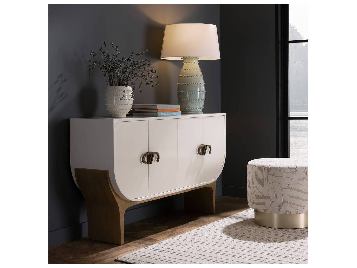 Arteriors Home Spitzy Green Buffet Lamp