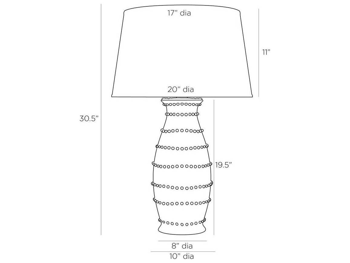 Arteriors Home Spitzy Green Buffet Lamp