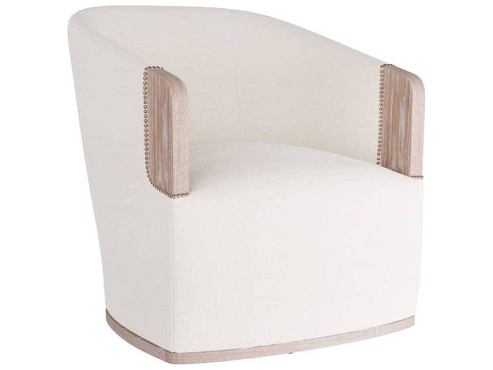 Arteriors Home Swivel White Accent Chair Reveal