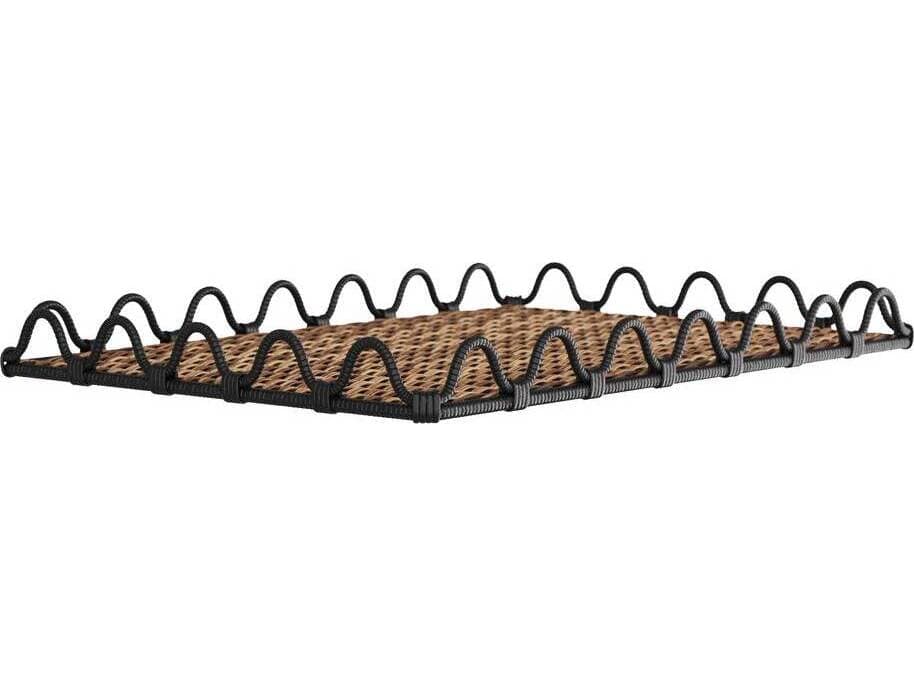 Arteriors Home Mar Black & Natural Serving Tray