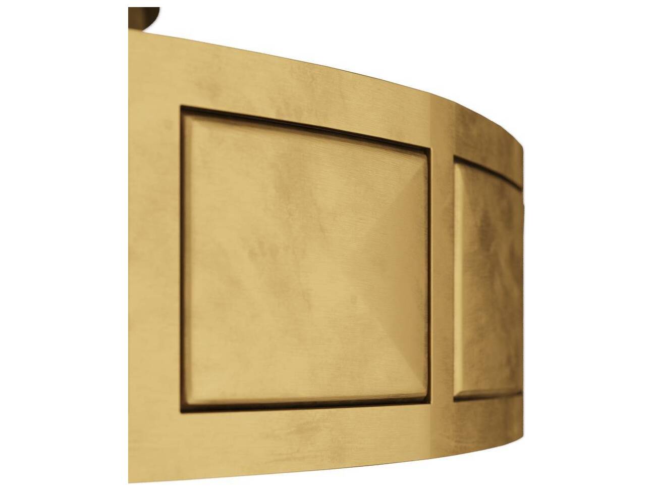 Arteriors Home Empire 4-Light Antique Brass Opal Round Flush Mount