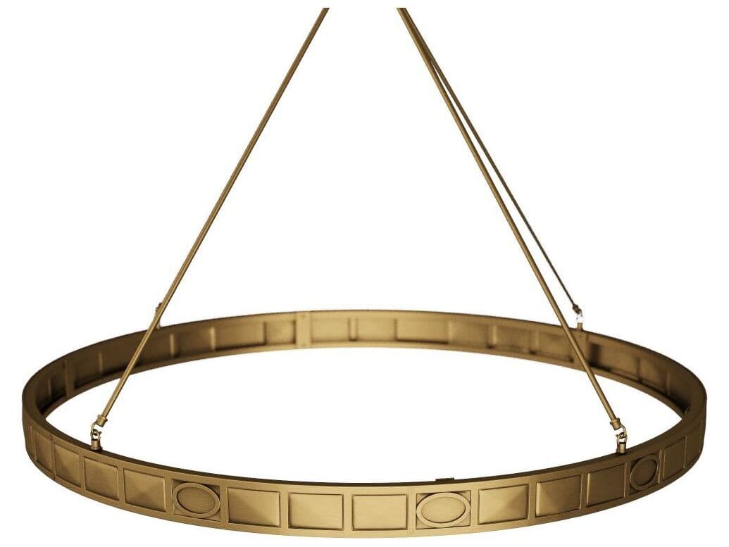 Arteriors Home Empire 1-Light Antique Brass Clear Round Chandelier