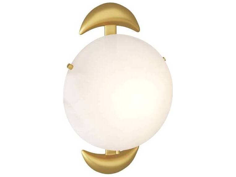 Arteriors Home Boite 1-Light Antique Brass Matte Swirl Wall Sconce