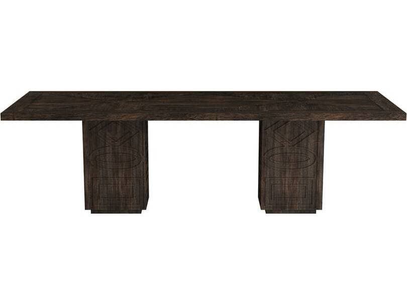 Arteriors Home Vargueno Rectangular Wood Burnt Dining Table