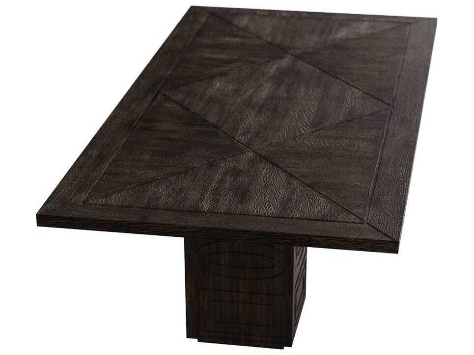 Arteriors Home Vargueno Rectangular Wood Burnt Dining Table
