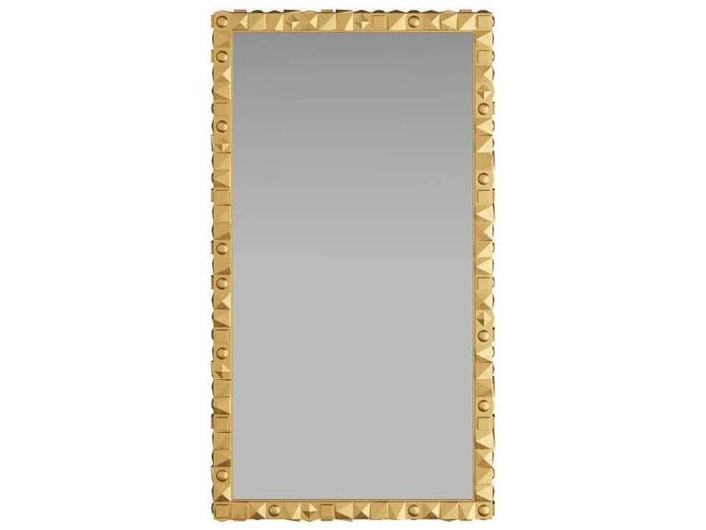 Arteriors Home Empire Antique Brass Plain Floor Mirror Rectangular