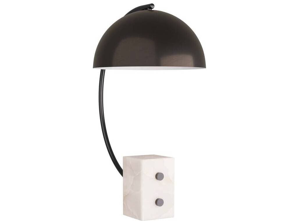 Arteriors Home Weslan English Bronze White Table Lamp