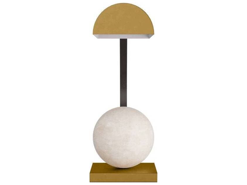 Arteriors Home Venice Antique Brass White Table Lamp