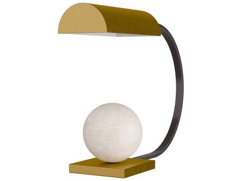 Arteriors Home Venice Antique Brass White Table Lamp