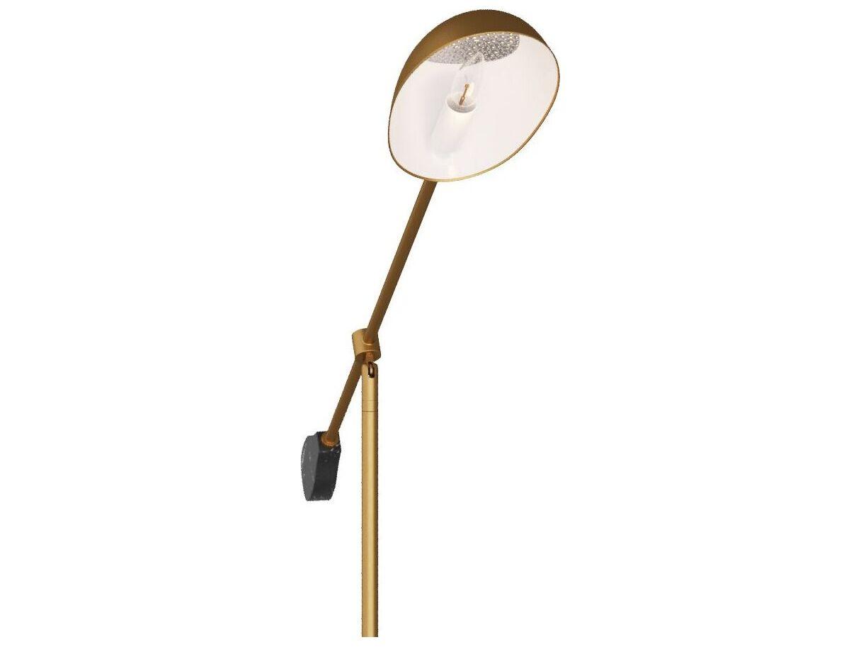 Arteriors Home Alaric Antique Brass Black Floor Lamp