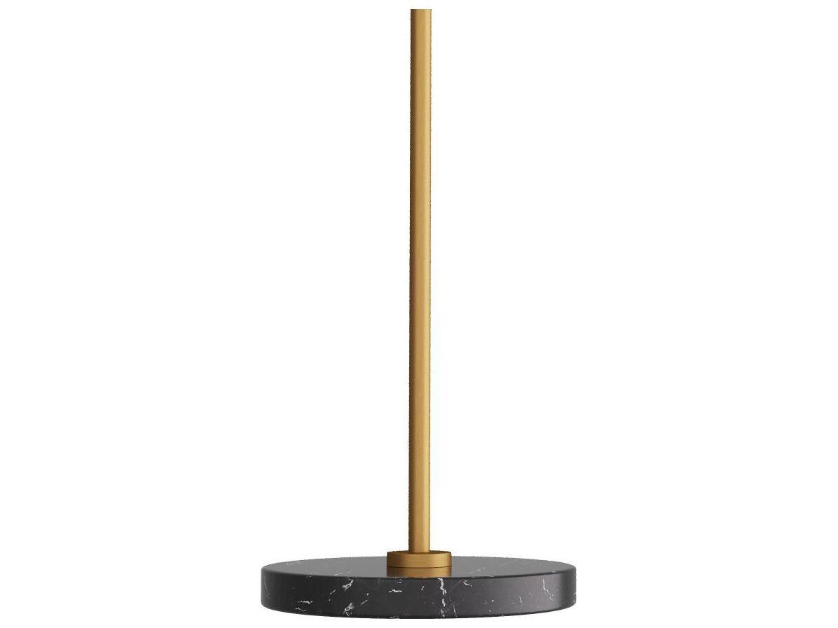 Arteriors Home Alaric Antique Brass Black Floor Lamp