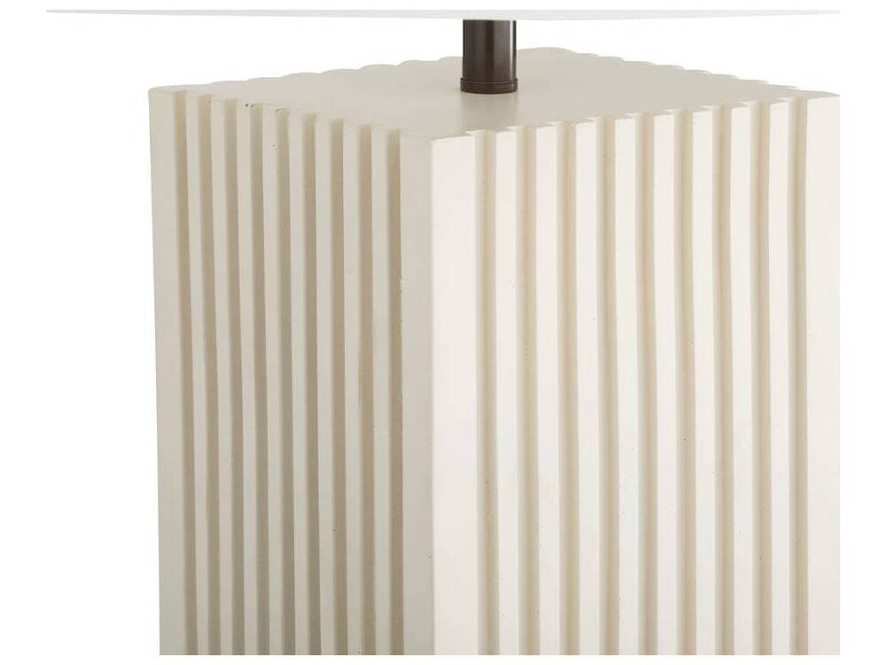 Arteriors Home Fortunata Ivory Heritage Brass White Floor Lamp