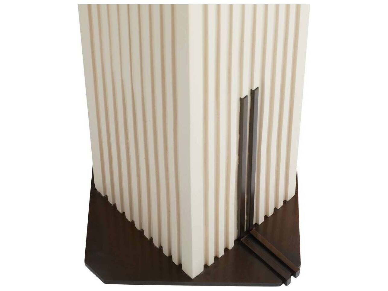 Arteriors Home Fortunata Ivory Heritage Brass White Floor Lamp