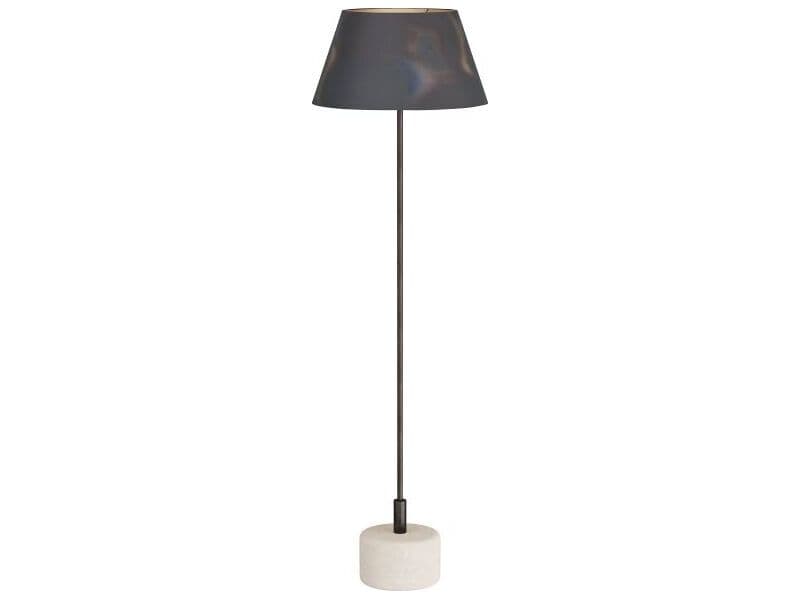 Arteriors Home Xena Burnt Iron White Black Floor Lamp