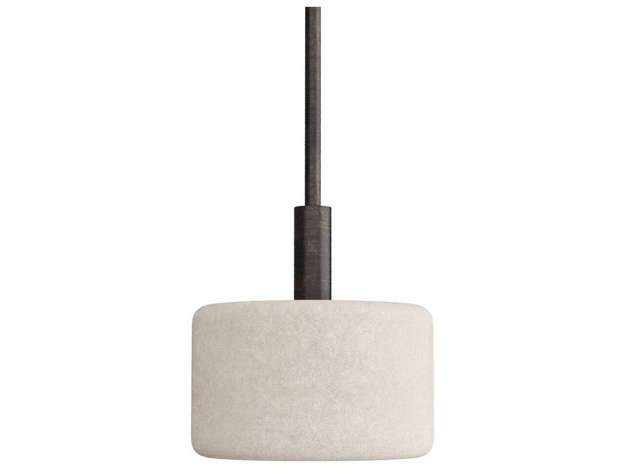 Arteriors Home Xena Burnt Iron White Black Floor Lamp