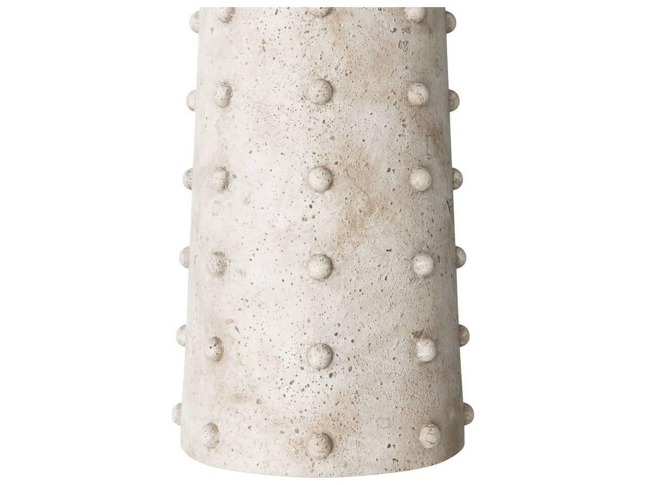 Arteriors Home Agnes Mactan Stone Antique Brass Brown Floor Lamp