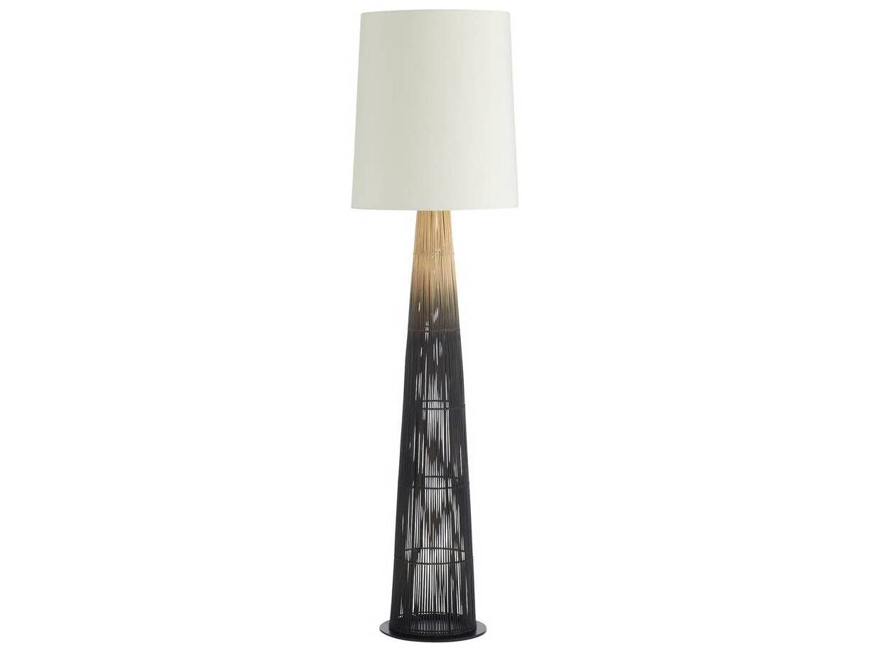 Arteriors Home Florence Black Natural Floor Lamp