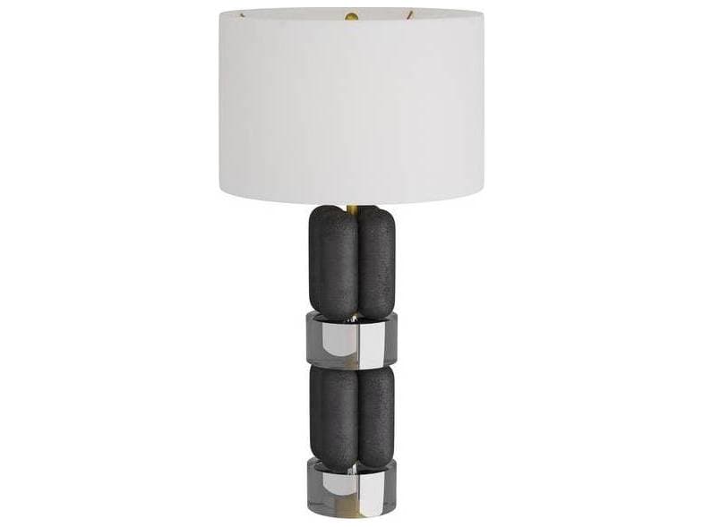 Arteriors Home Bronson Charcoal Smoke Black Buffet Lamp