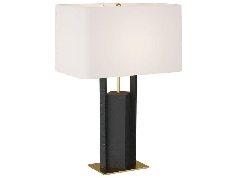 Arteriors Home Zory Charcoal Antique Brass Black Buffet Lamp