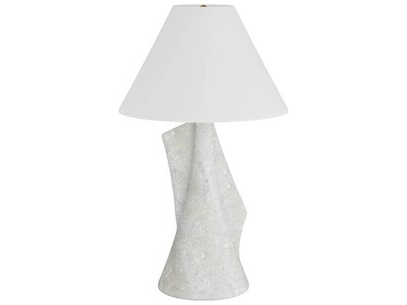 Arteriors Home Bruce Ivory Antique Brass White Buffet Lamp