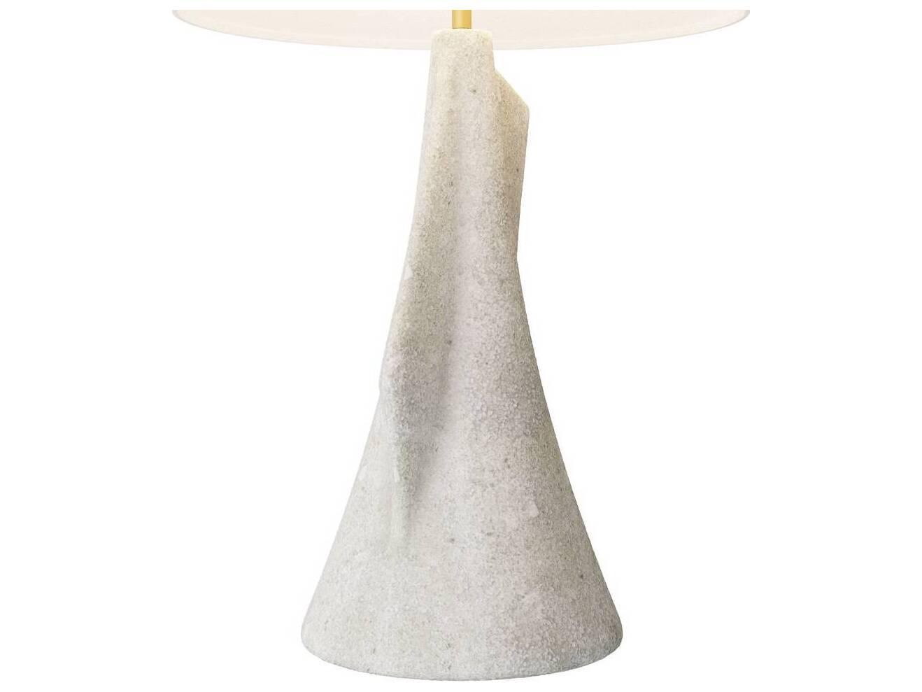 Arteriors Home Bruce Ivory Antique Brass White Buffet Lamp