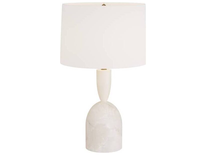 Arteriors Home Brighton White Antique Brass Buffet Lamp