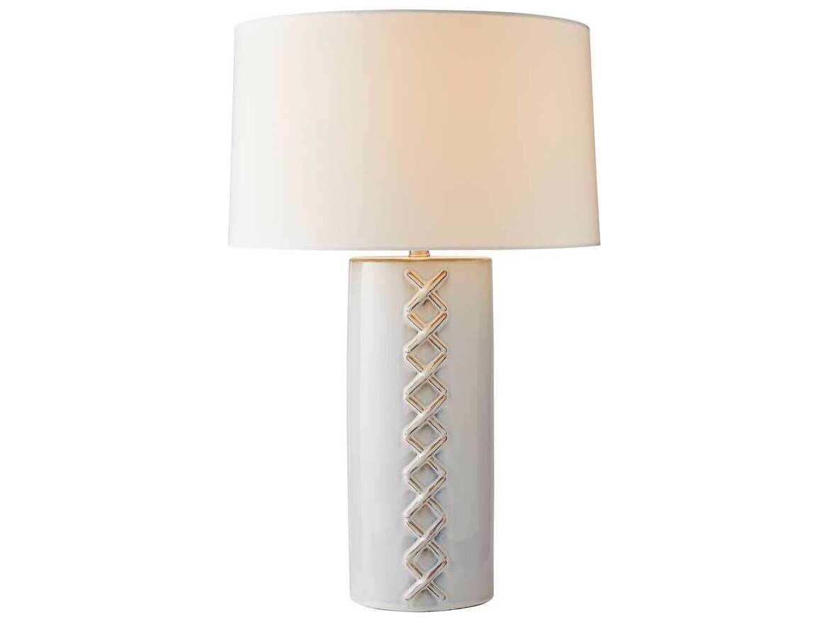 Arteriors Home DiMaggio Glacial Reactive Polished Nickel White Buffet Lamp