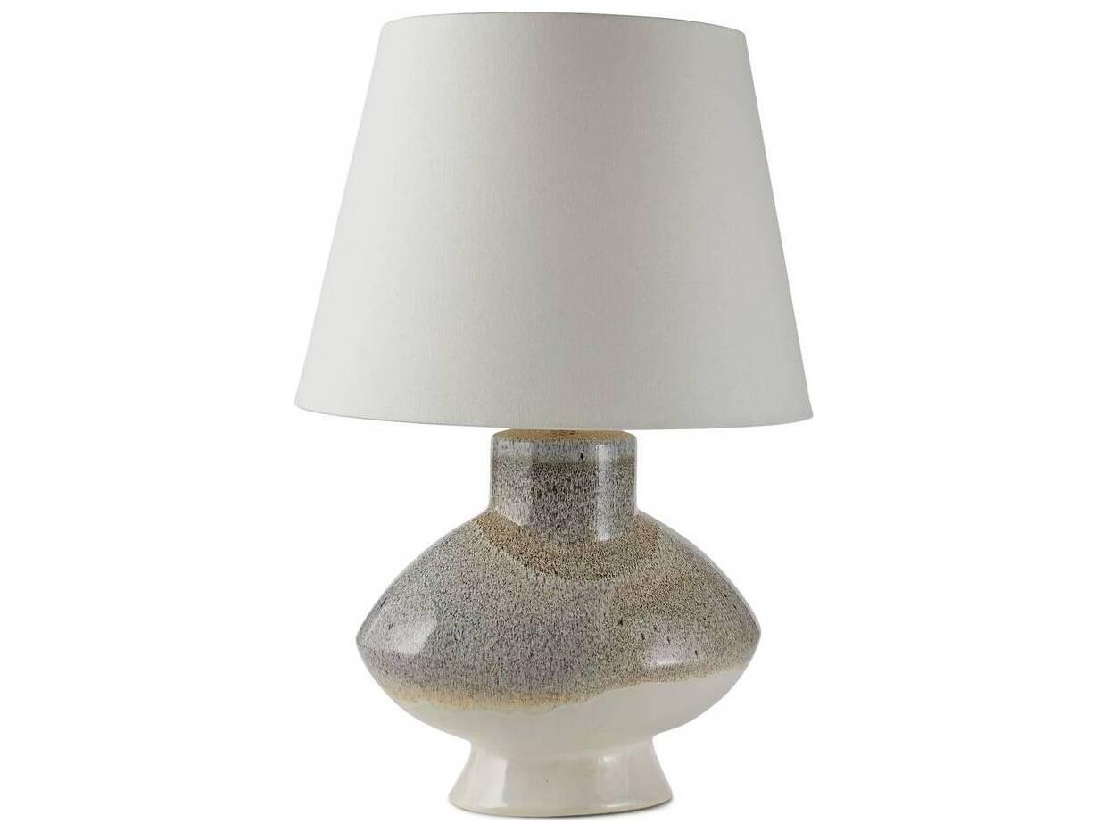 Arteriors Home Ginn Pebble Reactive Antique Brass Buffet Lamp