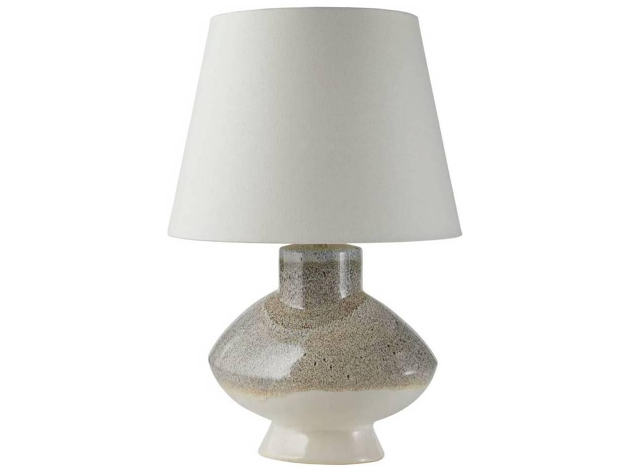 Arteriors Home Ginn Pebble Reactive Antique Brass Buffet Lamp