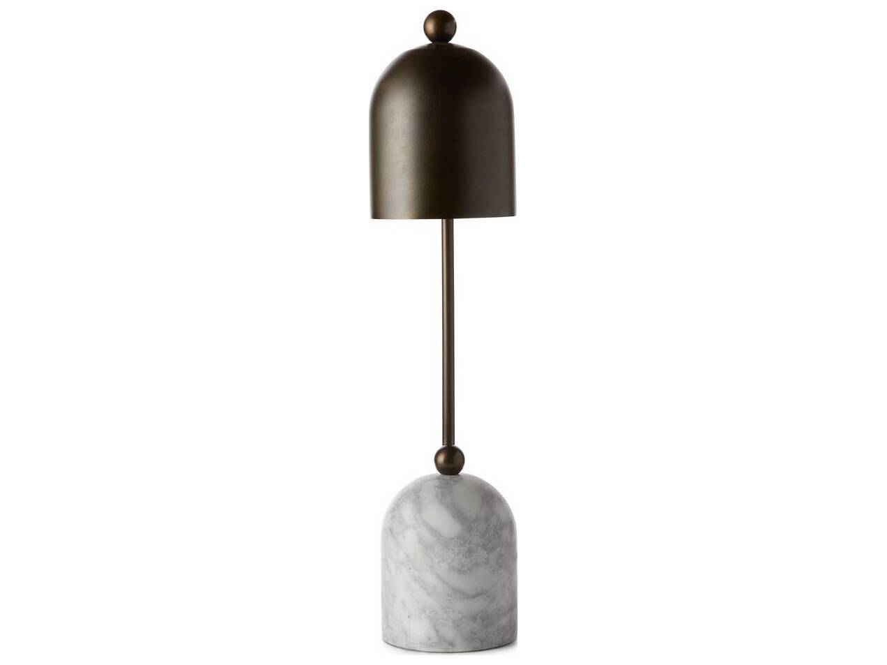 Arteriors Home Daley English Bronze Gray Flower Table Lamp