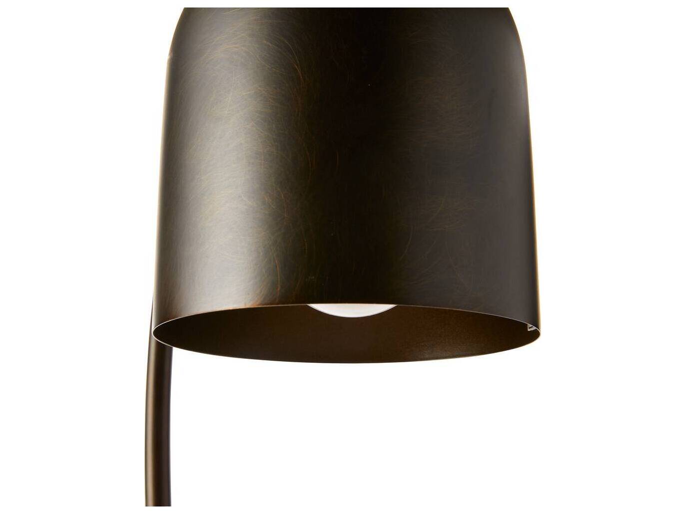 Arteriors Home Daley English Bronze Gray Flower Table Lamp