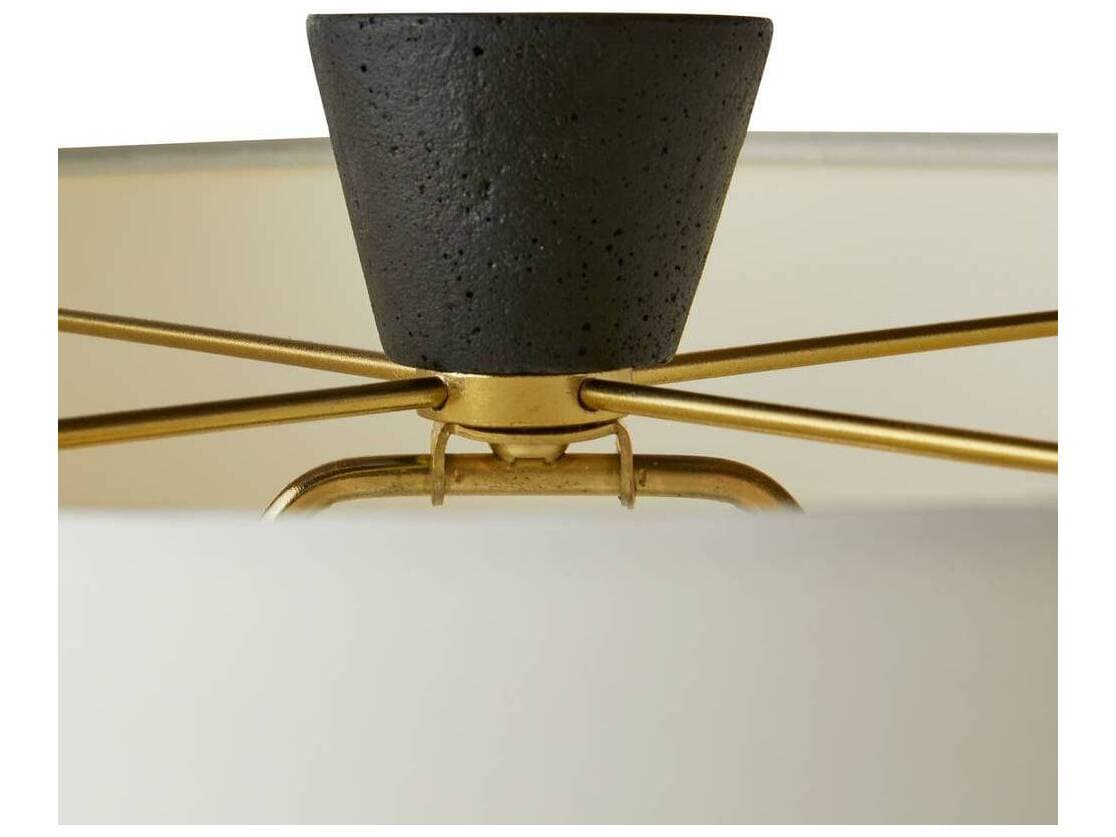 Arteriors Home Jillian Charcoal Antique Brass Black Buffet Lamp