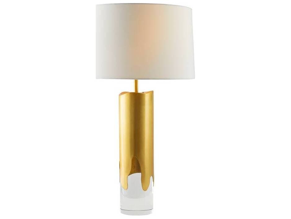 Arteriors Home Equinox Clear Antique Brass Buffet Lamp