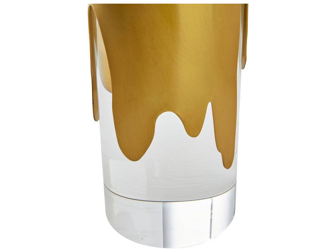 Arteriors Home Equinox Clear Antique Brass Buffet Lamp