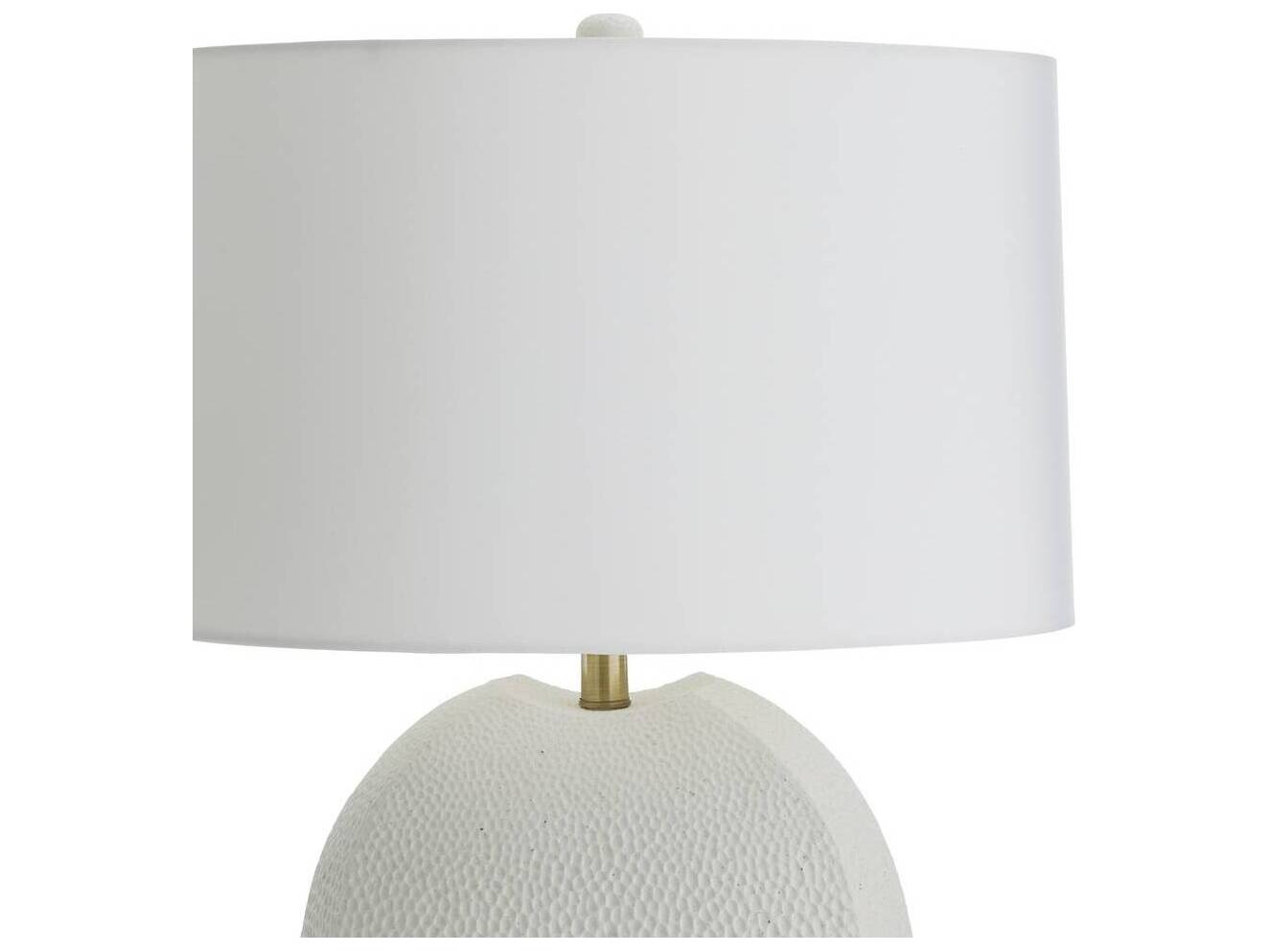 Arteriors Home Fairbanks White Antique Brass Buffet Lamp
