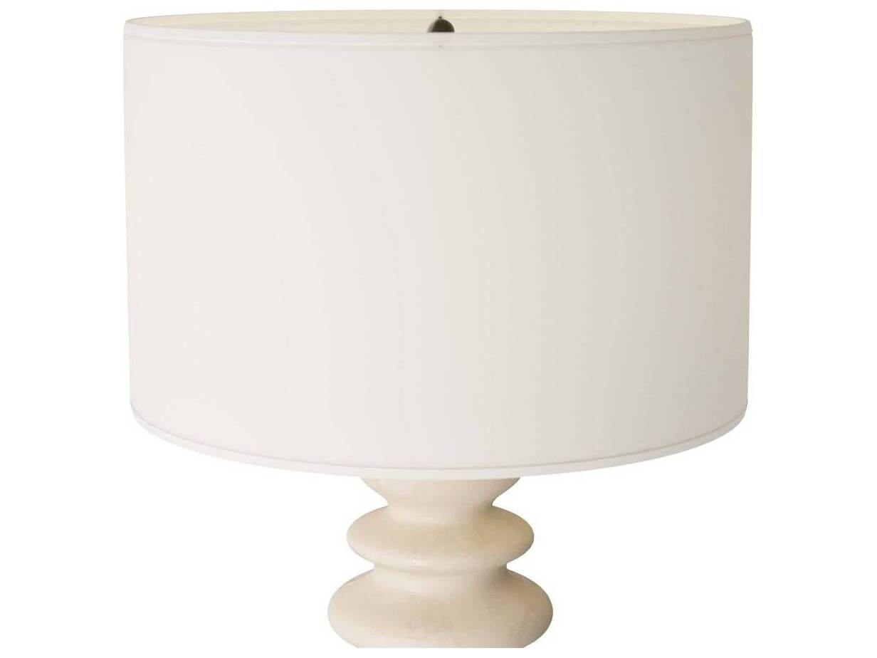 Arteriors Home Worland Matte Ivory Antique Brass White Buffet Lamp