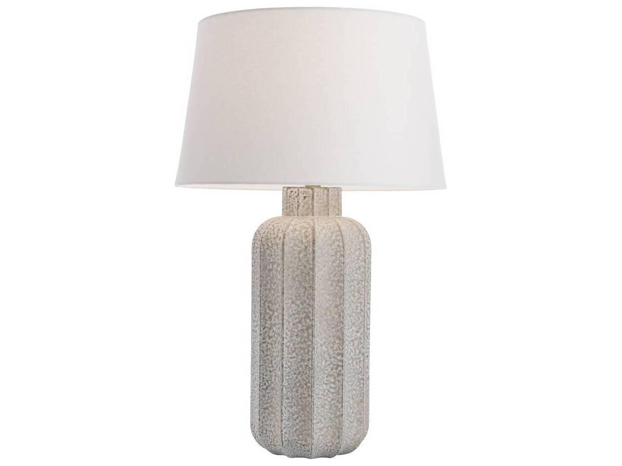 Arteriors Home Henrietta Lunar Reactive Antique Brass White Buffet Lamp