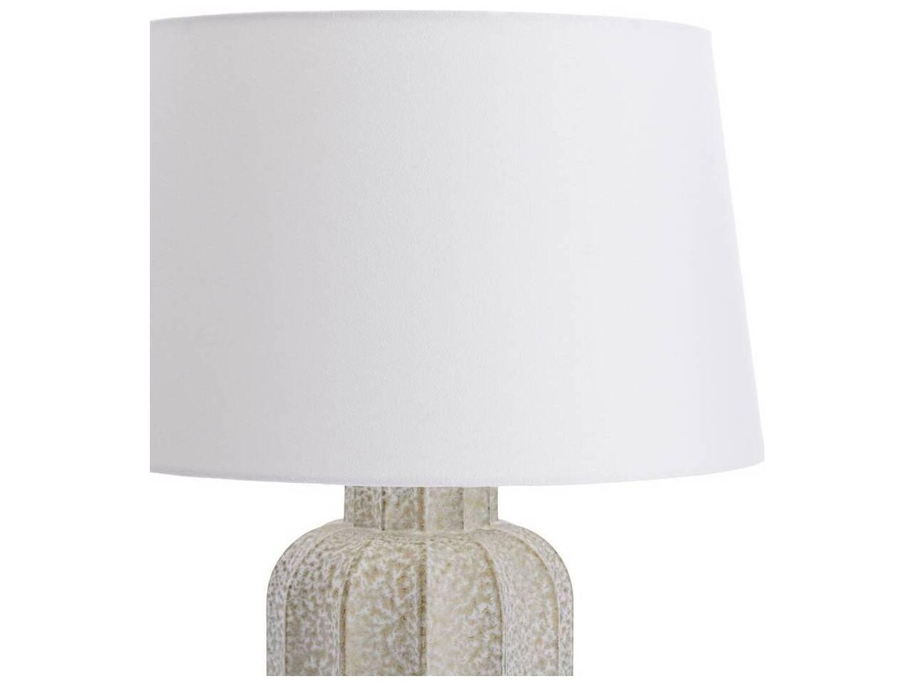 Arteriors Home Henrietta Lunar Reactive Antique Brass White Buffet Lamp