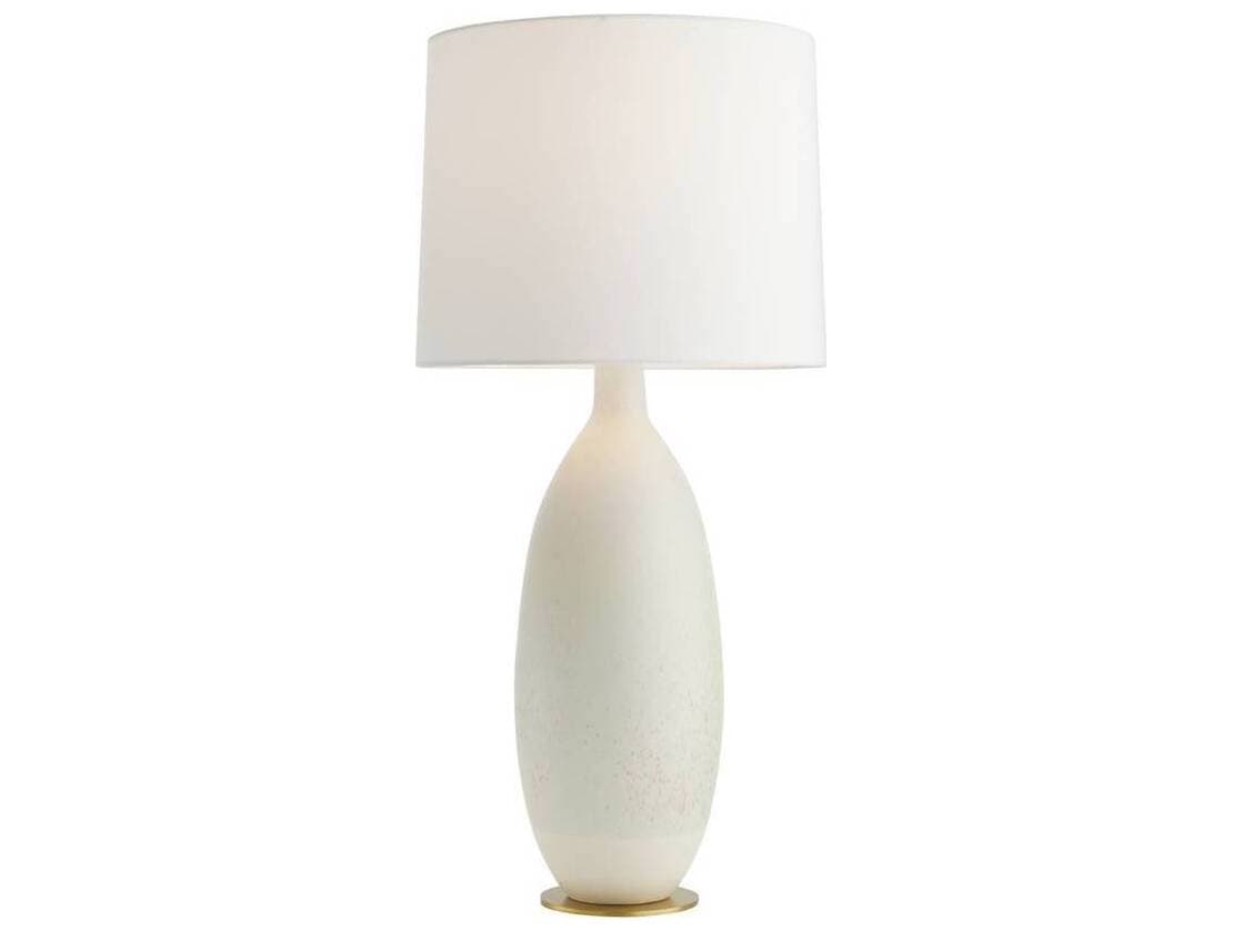 Arteriors Home Gola Quail Egg Antique Brass White Buffet Lamp