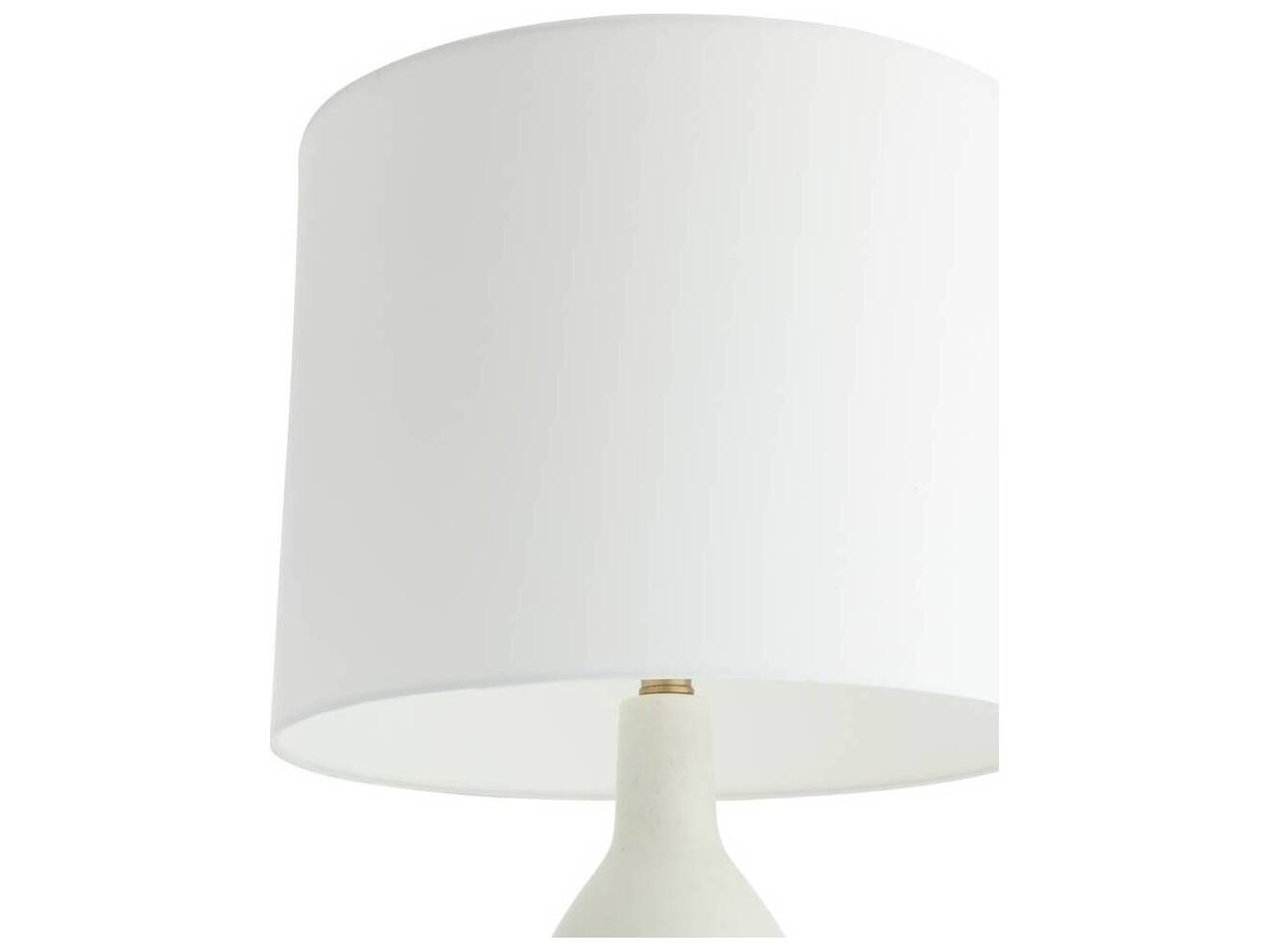 Arteriors Home Gola Quail Egg Antique Brass White Buffet Lamp