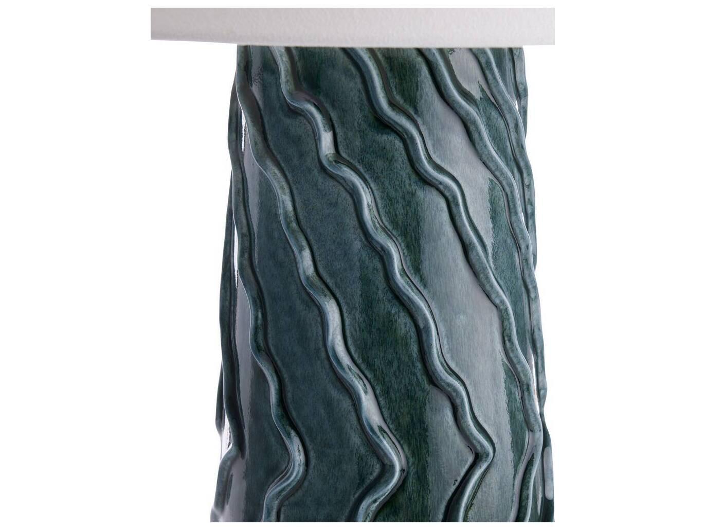 Arteriors Home Huron Amalfi Antique Brass Blue Buffet Lamp