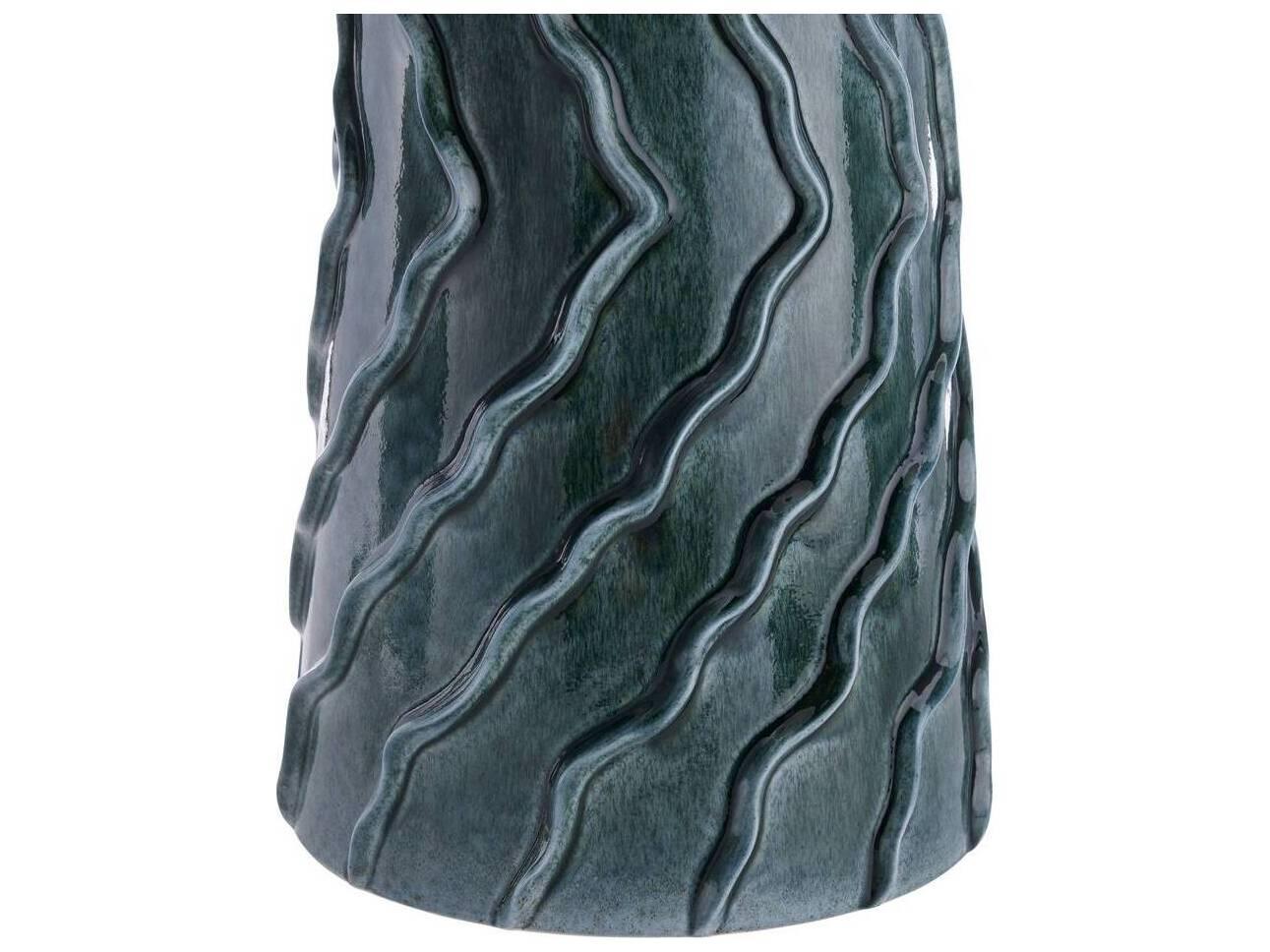 Arteriors Home Huron Amalfi Antique Brass Blue Buffet Lamp