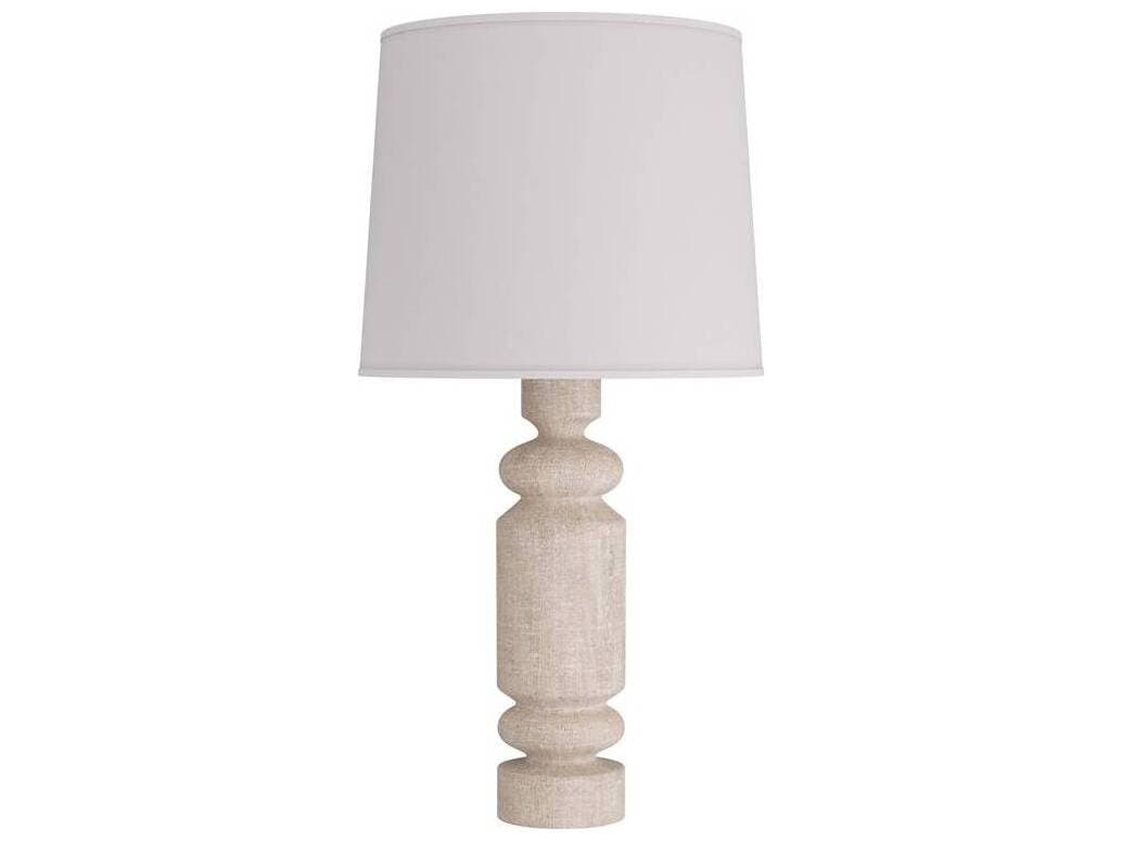 Arteriors Home Woodrow Limewash Antique Brass White Buffet Lamp