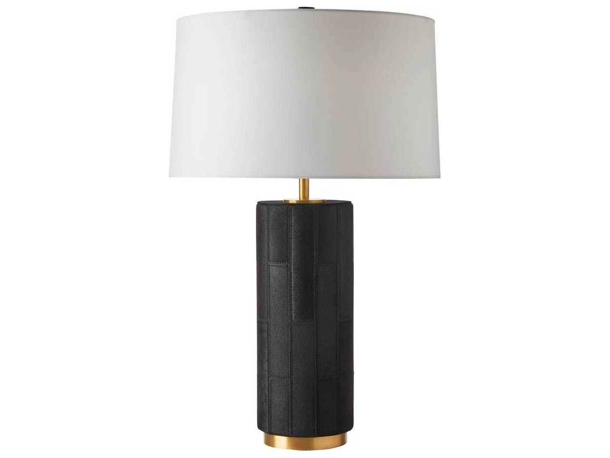 Arteriors Home Cartwright Black Antique Brass White Buffet Lamp