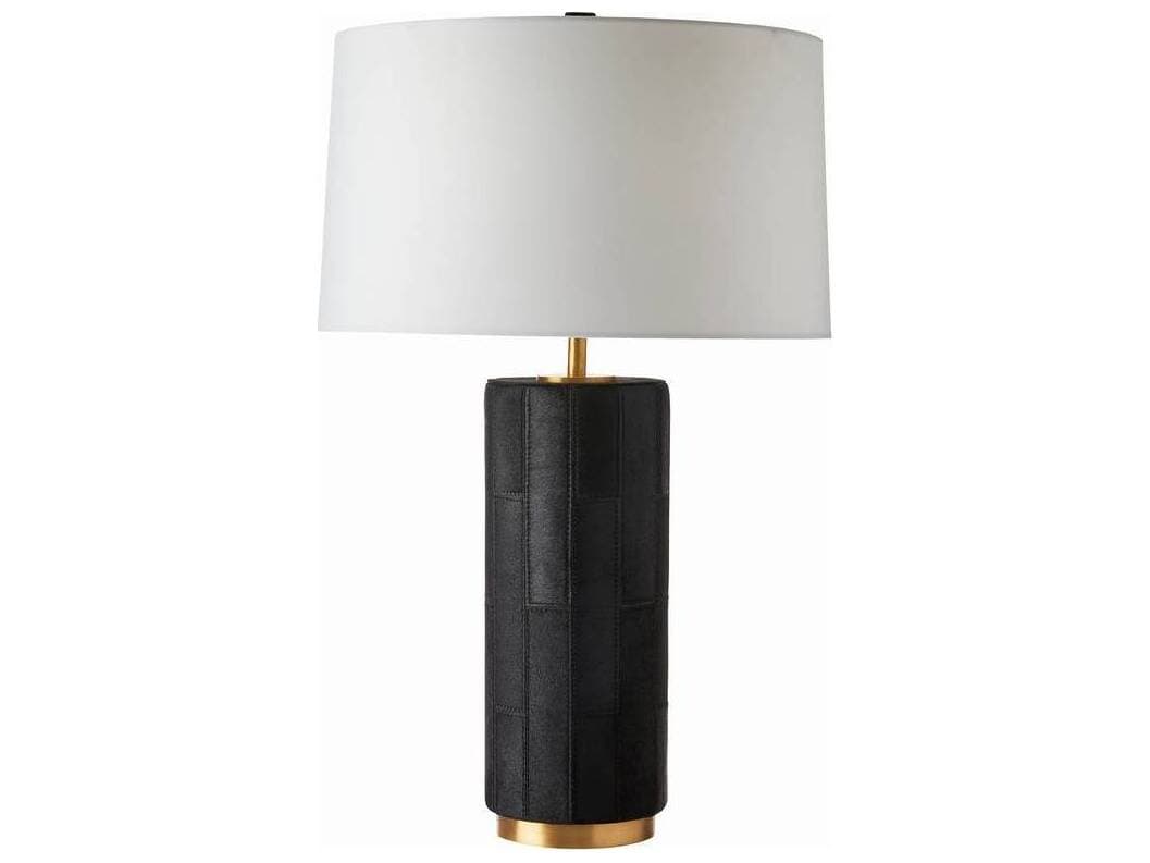 Arteriors Home Cartwright Black Antique Brass White Buffet Lamp