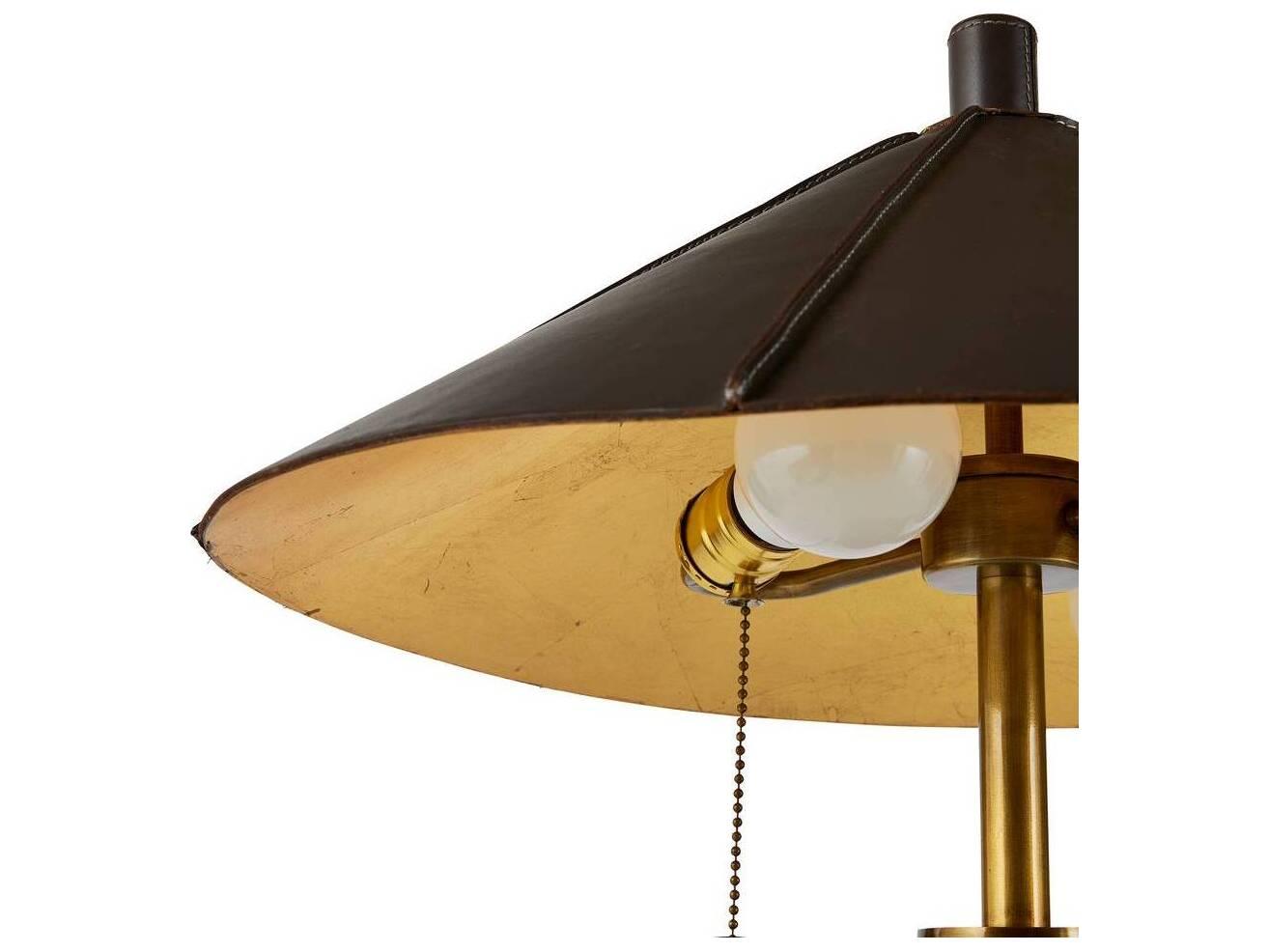 Arteriors Home Cantrell Graphite Antique Brass Black Buffet Lamp