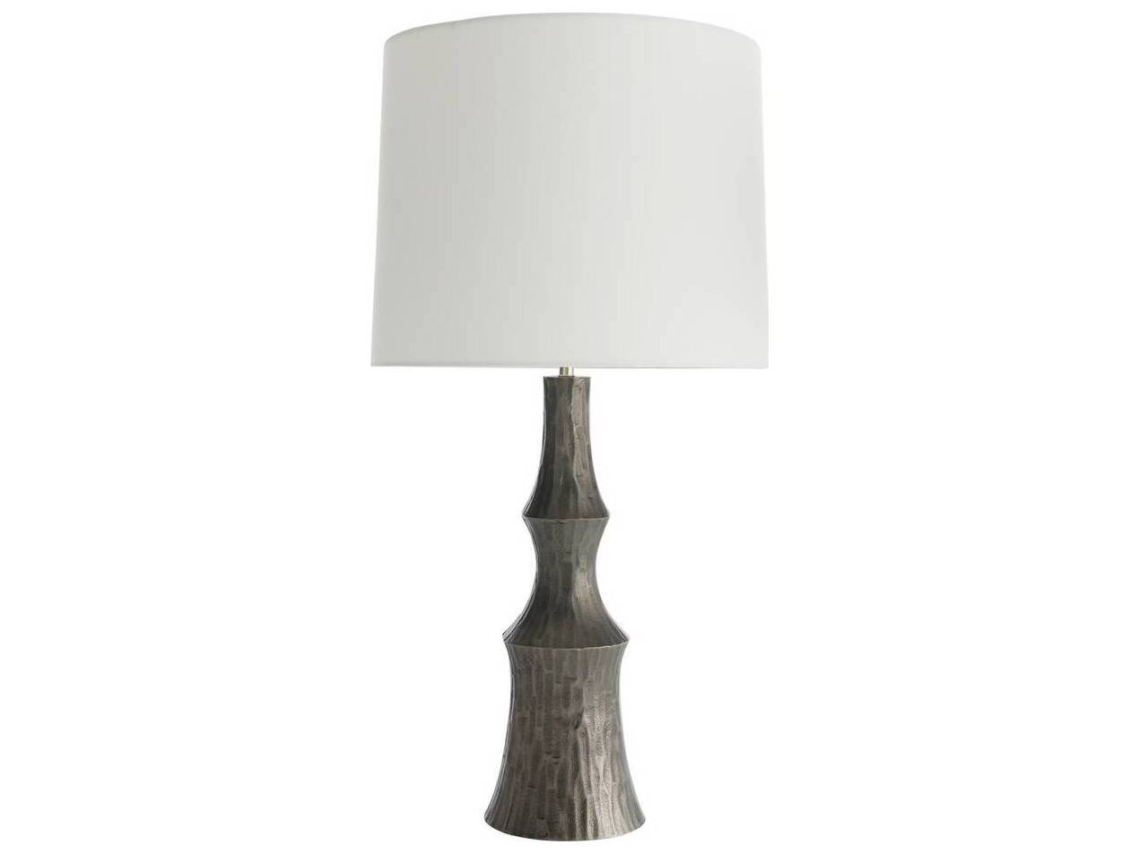 Arteriors Home Grainger Graphite Polished Nickel Black Buffet Lamp